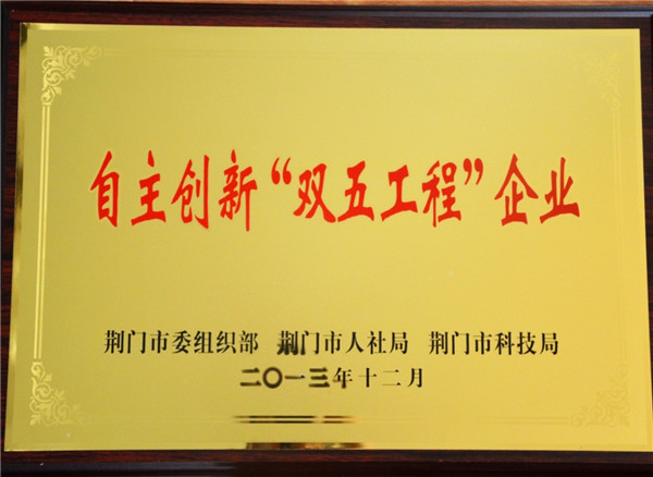 自主创新“双五工程”企业