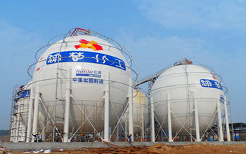 荆门渝楚化工3000m³C4球罐